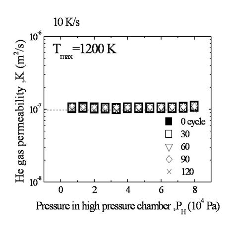 sic permeability versus gas type